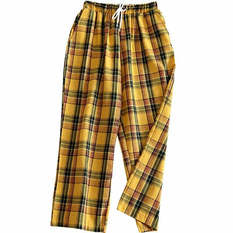 Y2K Grunge Plaid Pants - Retro 90s Fashion, Summer Outfits, and Hip Hop Style