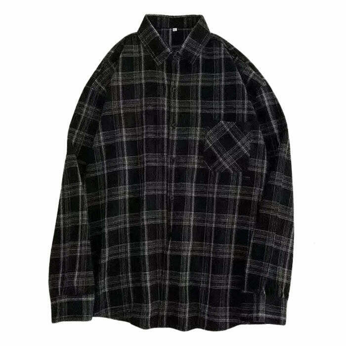 Y2K Grunge Plaid Shirt - Retro 90s Fashion, Summer Outfits, and Pastel Goth Style