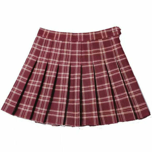 Y2K Grunge Plaid Skirt - Retro 90s Fashion, Y2K Summer Outfits, and Past