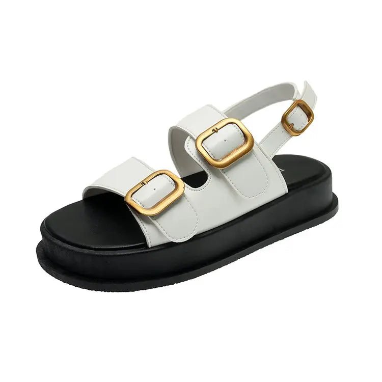 Y2K Grunge Platform Sandals - Retro 90s Fashion, Summer Y2K Outfits, Gothic Y2