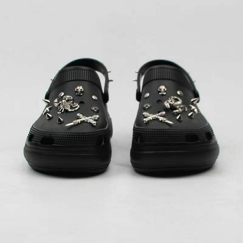 Y2K Grunge Platform Slippers - Retro 90s Fashion, Gothic Y2K, Summer Y2K Out