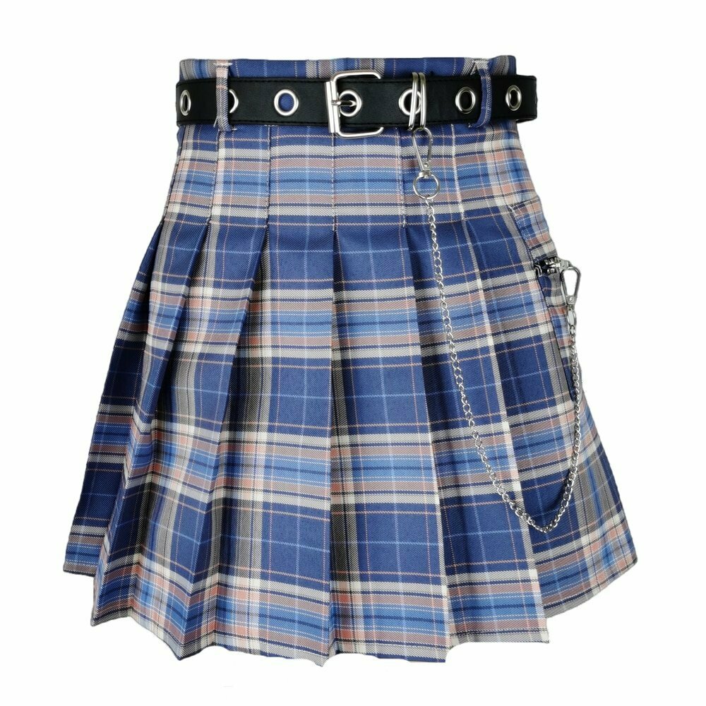 Y2K Grunge Pleated Skirt - Retro 90s Fashion, Summer Outfits, and Clubwear