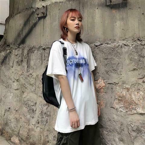 Y2K Grunge Punk Gothic Loose T-Shirt - Retro 90s Summer Outfit, Y2K Club & Party Fashion