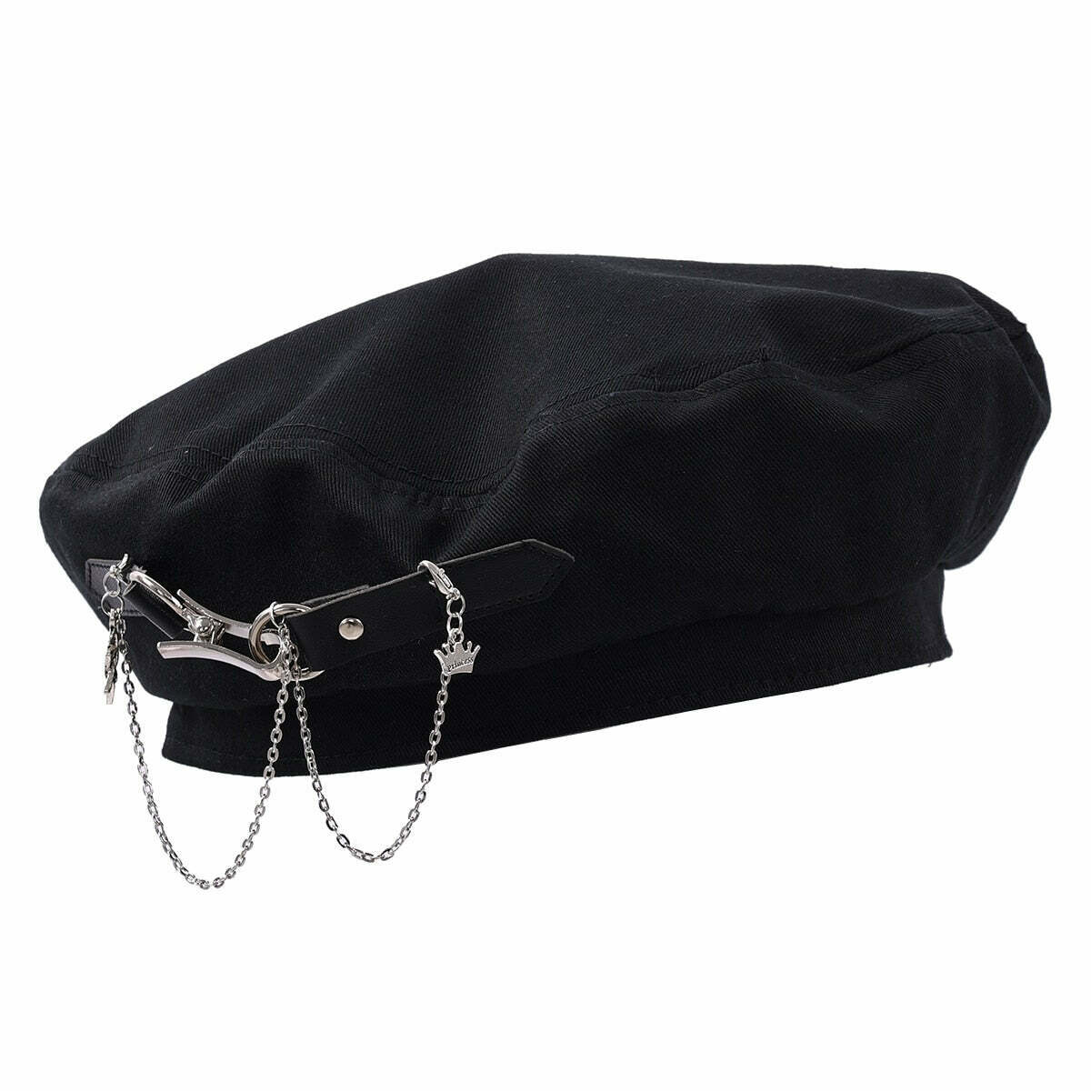 Y2K Grunge Punk Style Buckle Hat - Retro 90s Fashion, Summer Y2K Outfits, Gothic