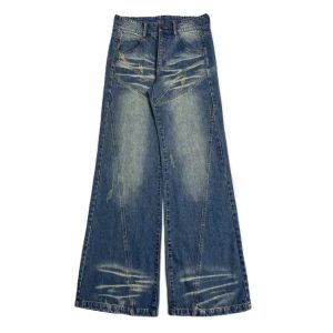 Y2K Grunge Retro Baggy Denim Pants - 90s Fashion, Summer Outfits, and Hip Hop Style