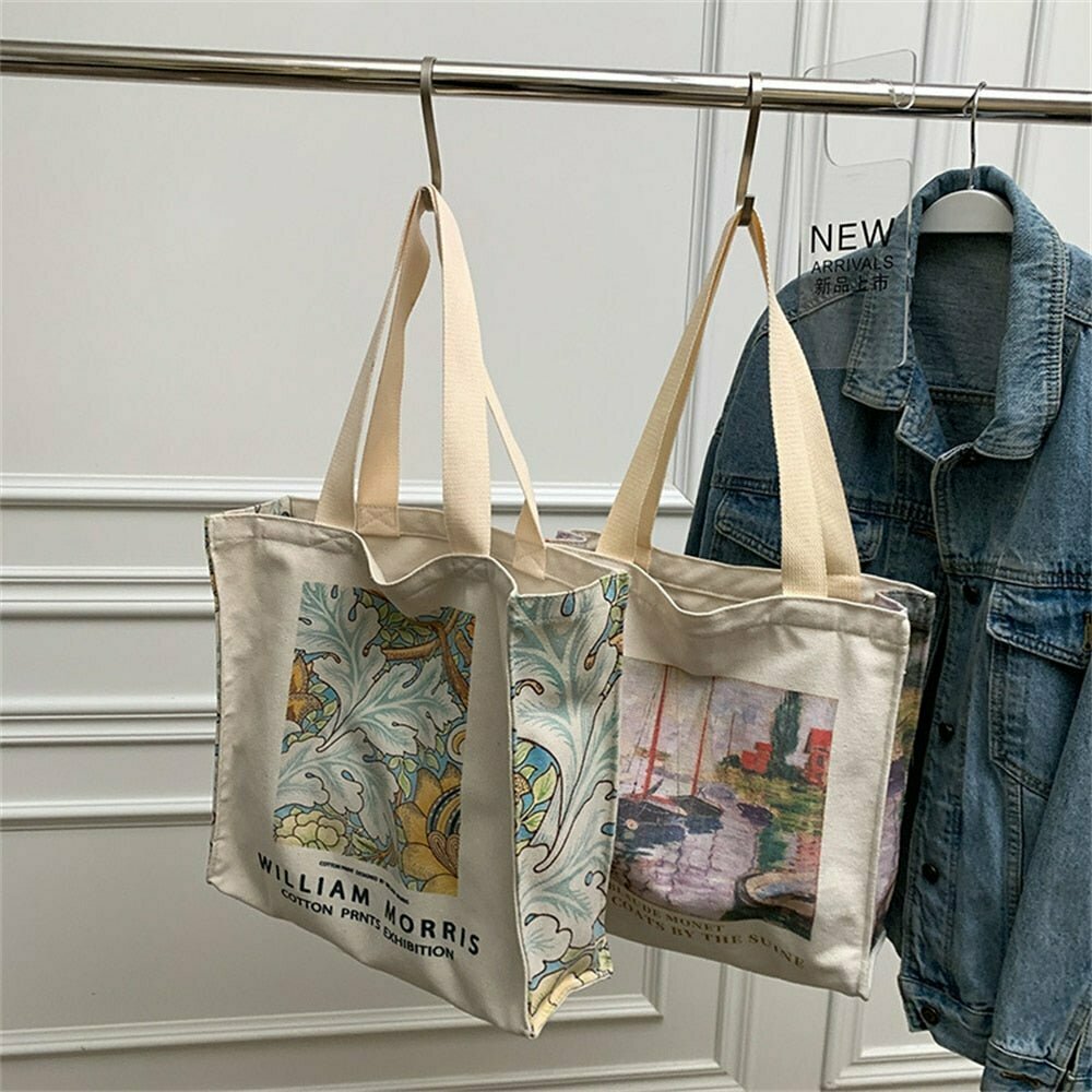 Y2K Grunge Retro Flower Shopping Bag - 90s Fashion, Y2K Summer Outfits, Pastel Goth