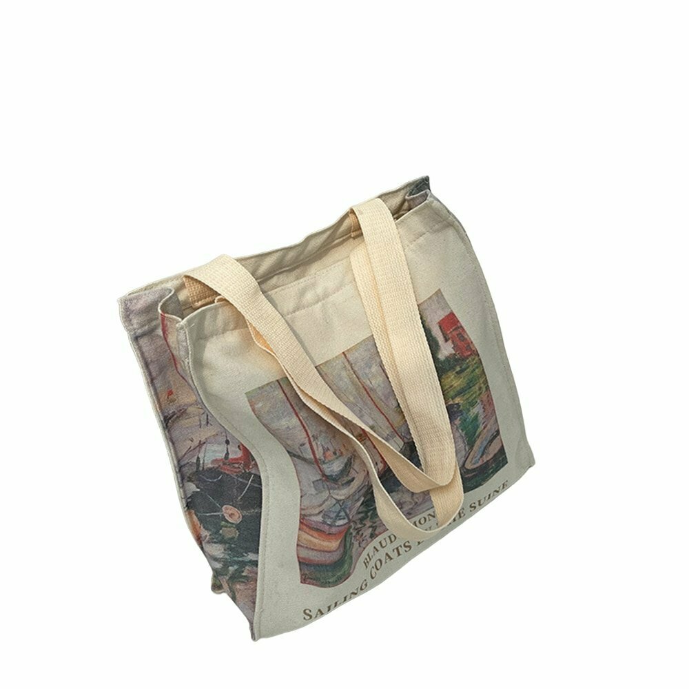 Y2K Grunge Retro Flower Shopping Bag - 90s Fashion, Y2K Summer Outfits, Pastel Goth