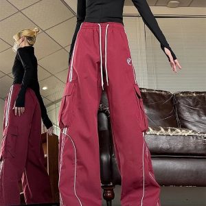 Y2K Grunge Retro Oversize Cargo Pants - 90s Fashion, Summer Outfits, and Hip Hop Style