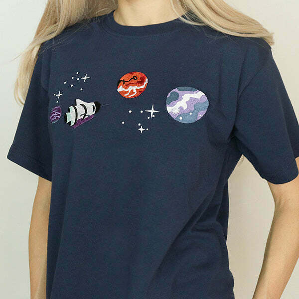 Y2K Grunge Satellite T-Shirt - Retro 90s Fashion, Summer Y2K Outfits, Baby Tees