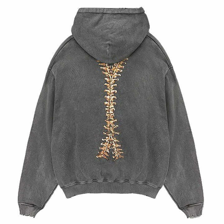 Y2K Grunge Skeleton Zip Up Hoodie - Retro 90s Fashion, Summer Outfits, and Party Looks