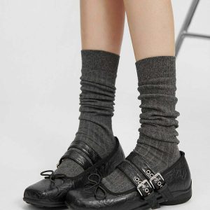 Y2K Grunge Sleaze Ballet Flats - Retro 90s Fashion, Summer Outfits, and Party Looks