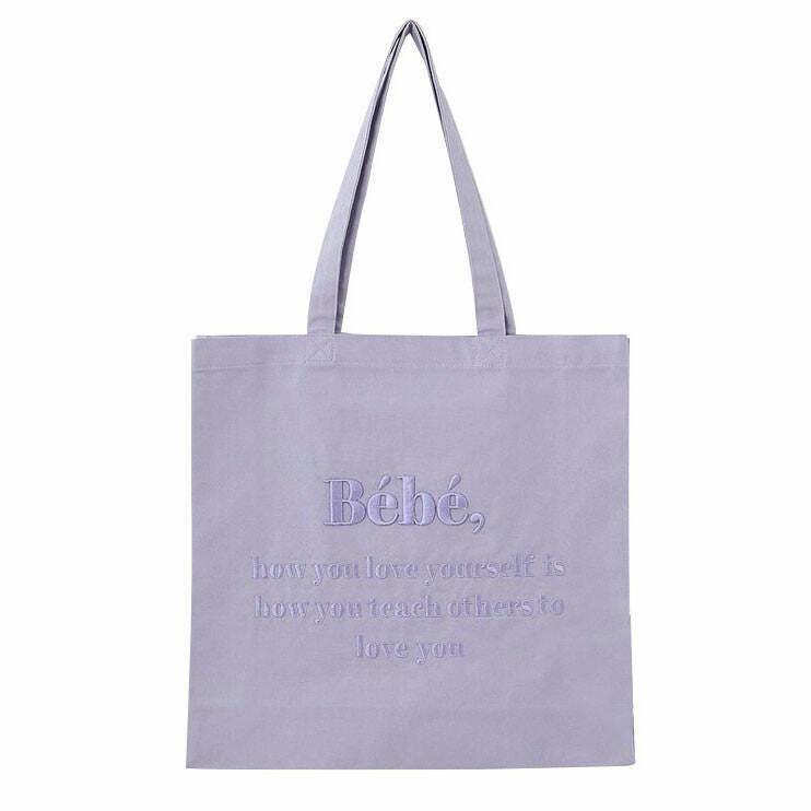 Y2K Grunge Soft Girl Aesthetic Tote Bag - 90s Retro Summer Fashion, Pastel Goth Style