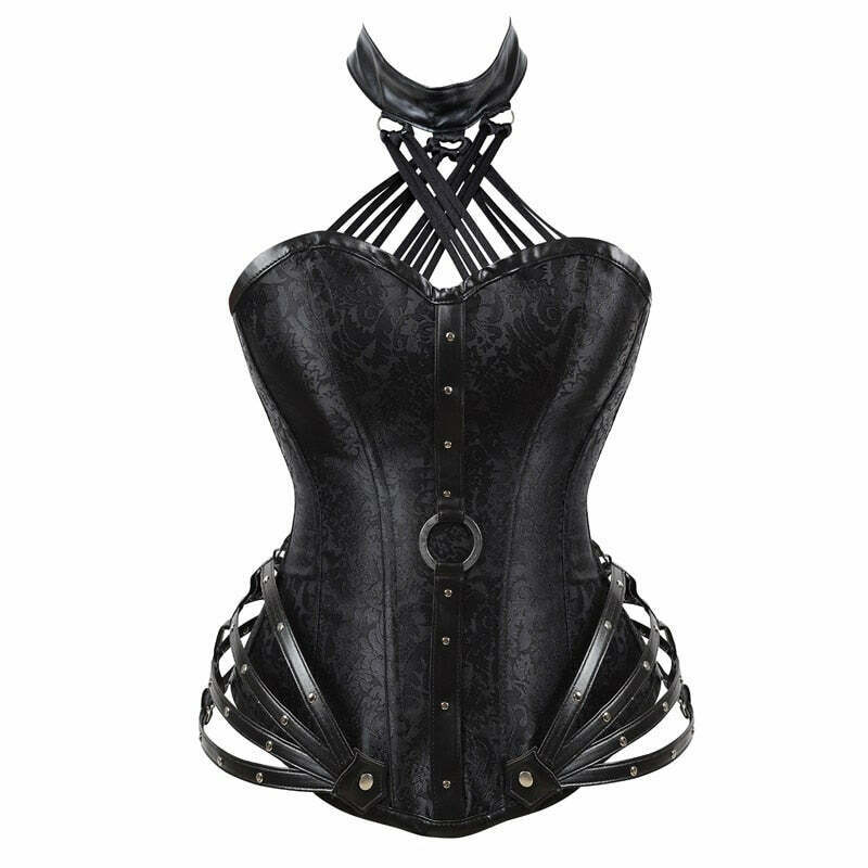 Y2K Grunge Steampunk Corset - Retro 90s Fashion, Gothic Y2K, Summer Party Outfit