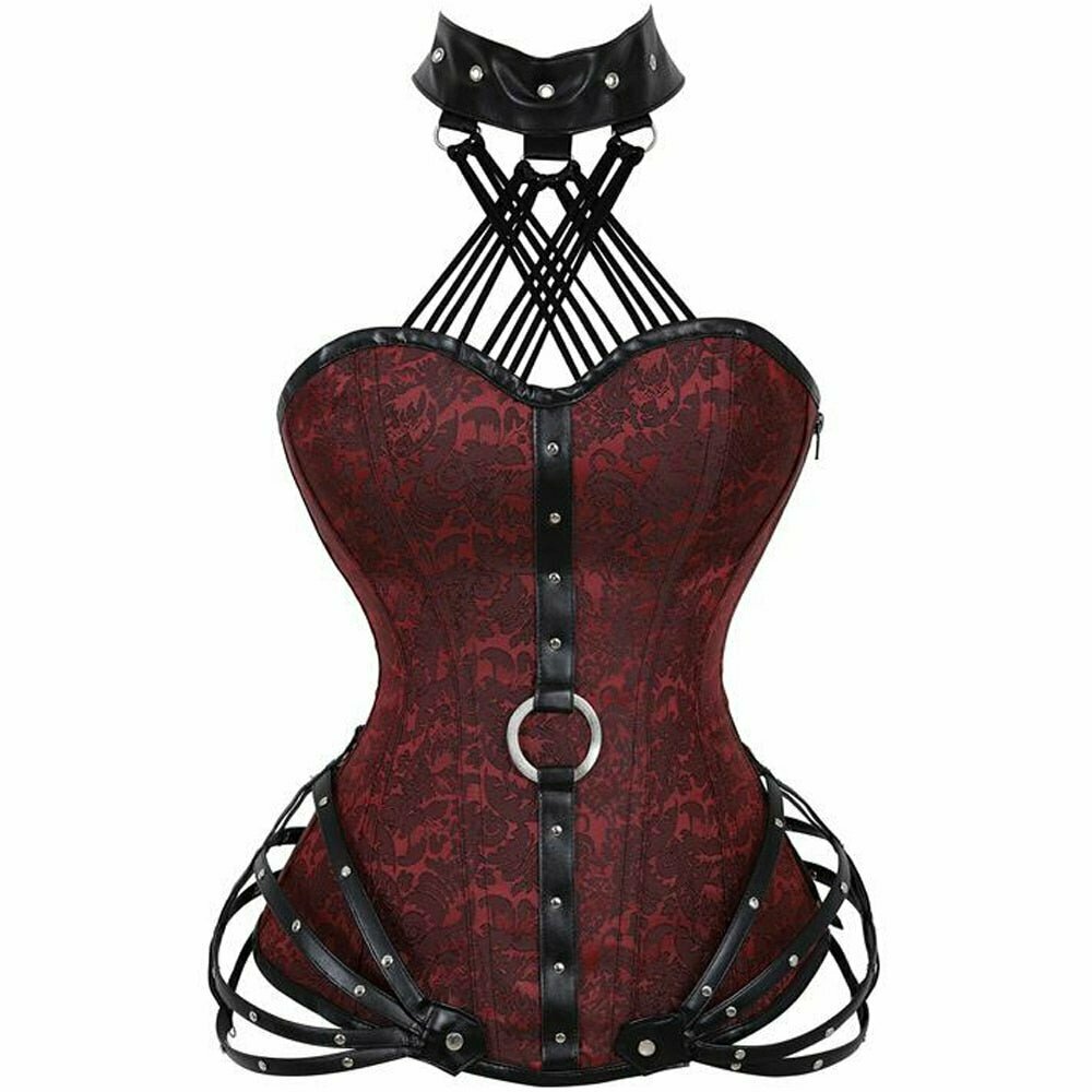 Y2K Grunge Steampunk Corset - Retro 90s Fashion, Gothic Y2K, Summer Party Outfit