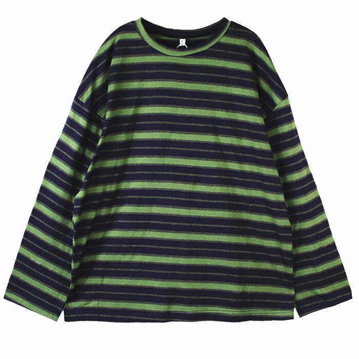 Y2K Grunge Striped Top - Retro 90s Fashion, Summer Y2K Outfits, Baby Tees