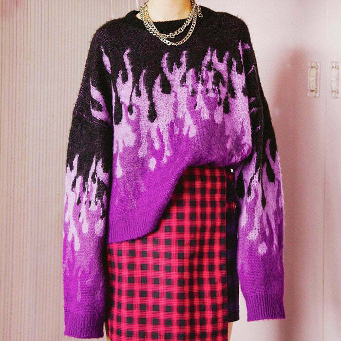 Y2K Grunge Summer Sweater - Retro 90s Fashion, Y2K Outfits, Pastel Goth,