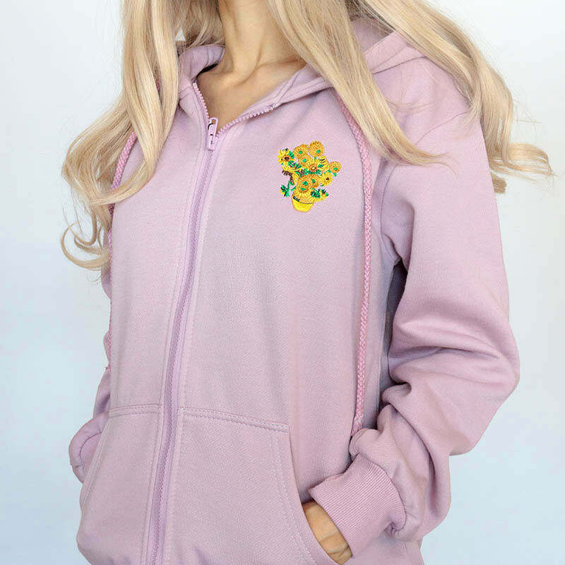 Y2K Grunge Sunflowers Hoodie - Retro 90s Fashion, Summer Y2K Outfits, Pastel Goth