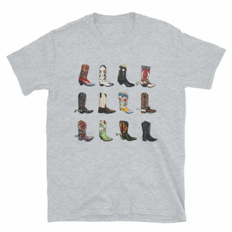 Y2K Grunge T-Shirt with Boots Print - Perfect for 90s Fashion, Summer Outfits, and Retro Style