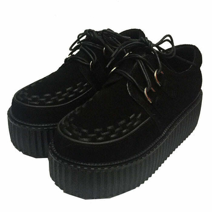 Y2K Grunge Velvet Creepers - Retro 90s Fashion, Gothic Y2K, Summer & Party Outfits