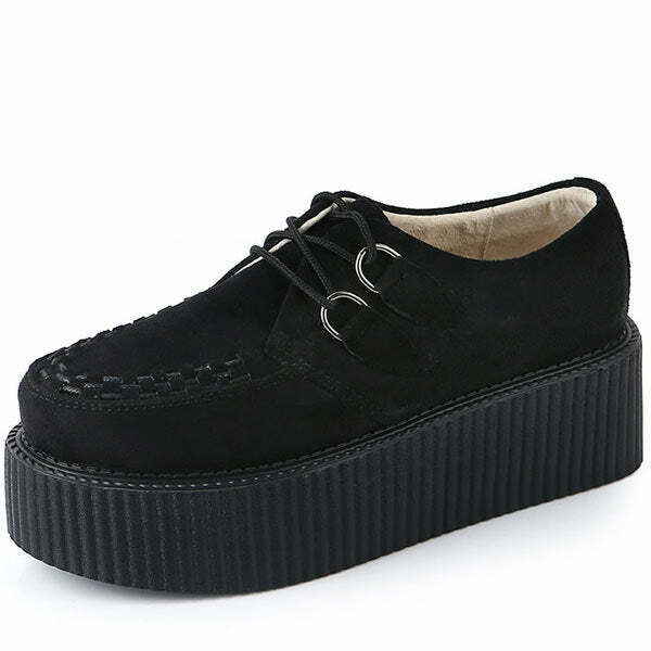 Y2K Grunge Velvet Creepers - Retro 90s Fashion, Gothic Y2K, Summer & Party Outfits