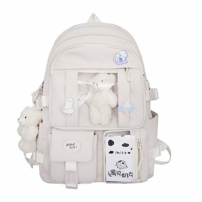 Y2K Grunge Waterproof Student Backpack - Perfect for 90s Fashion, Summer Outfits, and Retro Style