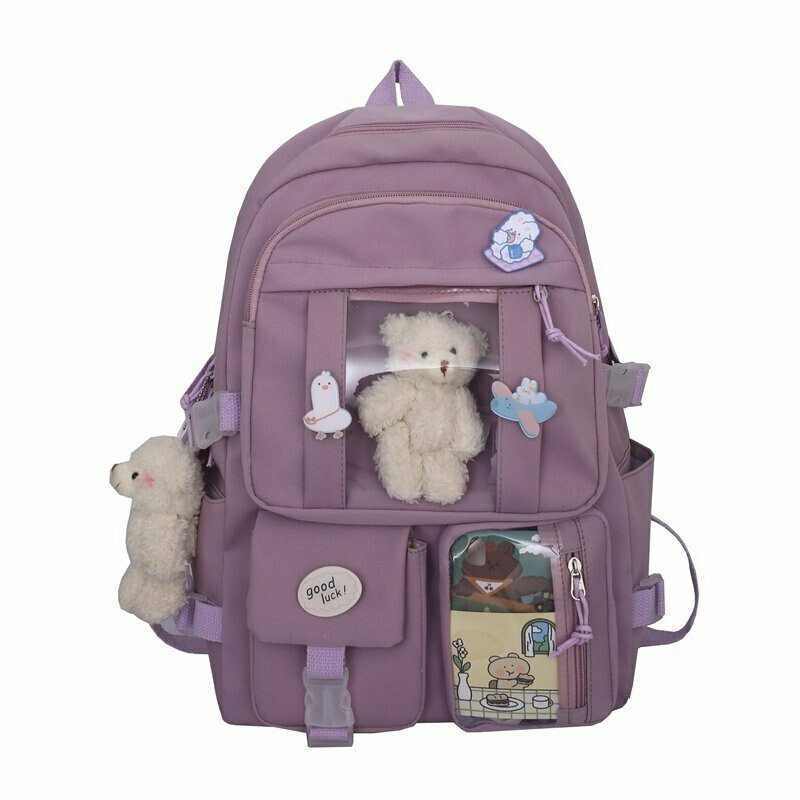 Y2K Grunge Waterproof Student Backpack - Perfect for 90s Fashion, Summer Outfits, and Retro Style