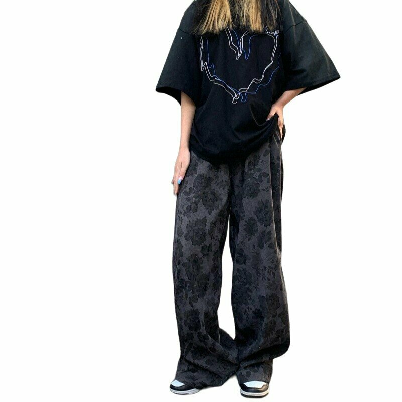 Y2K Grunge Wide Leg Pants - Retro 90s Fashion, Summer Outfits, and Clubwear