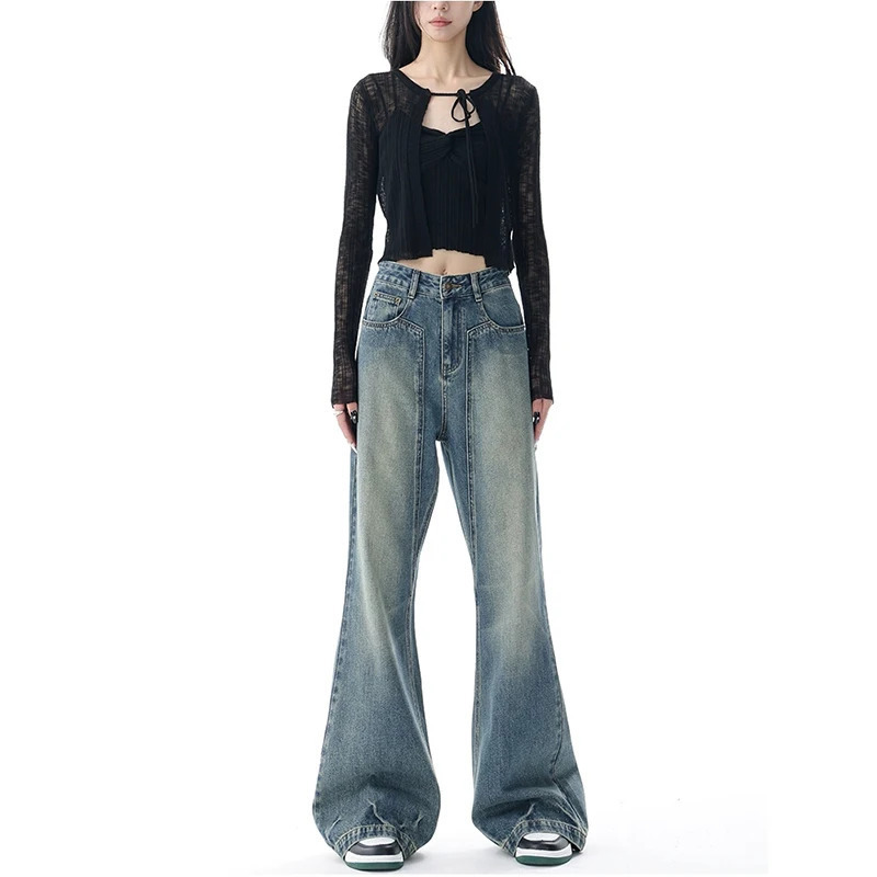 Y2K Harajuku High Waist Baggy Jeans - Streetwear Hip-hop Women's Pants