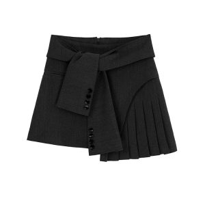 Y2K Harajuku Pleated Mini Skirt - 90s Grunge, Retro Y2K Summer Outfits