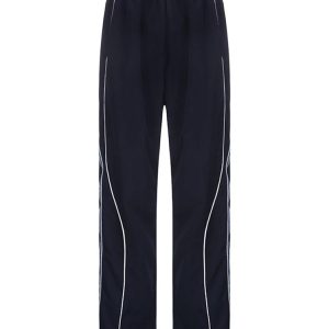 Y2K High Rise Striped Sweatpants - Retro 90s Grunge, Summer Y2K Outfits, Past