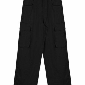 Y2K High Waist Cargo Pants - 90s Grunge, Retro Style, Summer Y2K Outfits, Y