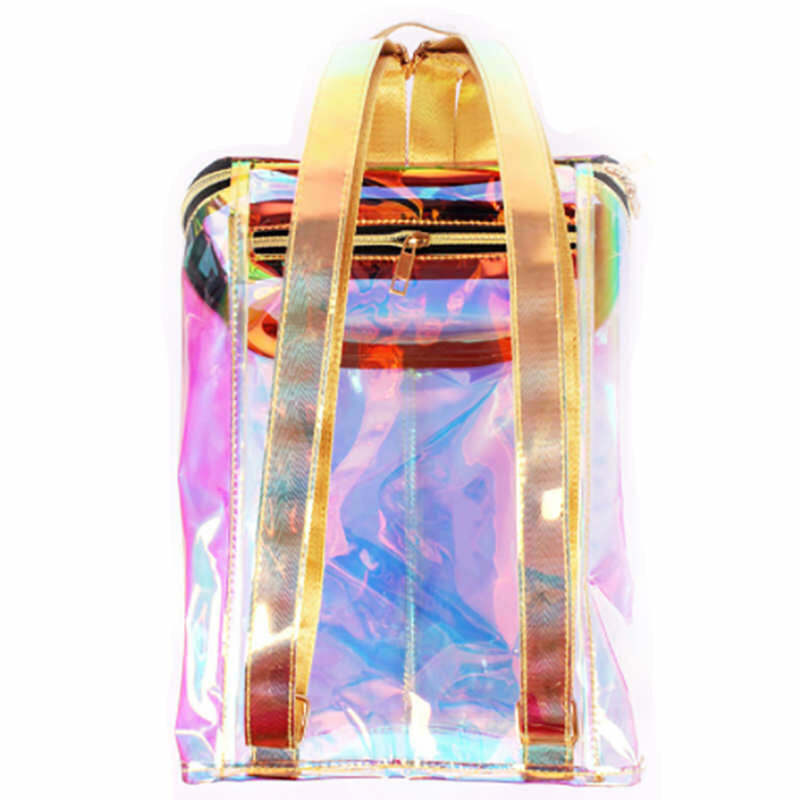 Y2K Hologram Backpack - Retro 90s Grunge, Pastel Goth, and Y2K Fashion Essentials