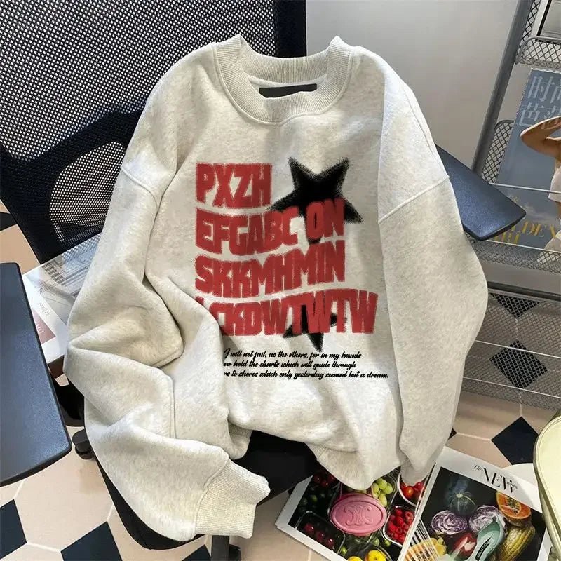 Y2K Oversized Cotton Women's Hoodie - 90s Grunge, Retro, Summer, Party, and Club Outfits