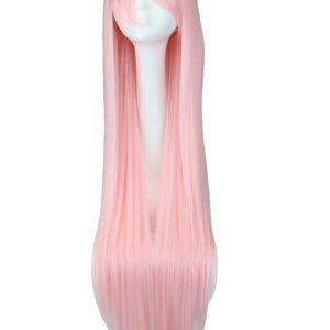 Y2K Pink Long Straight Cosplay Hair Wig - 90s Grunge, Retro, Pastel Goth, Party Out