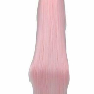 Y2K Pink Long Straight Cosplay Hair Wig - 90s Grunge, Retro, Pastel Goth, Party Out