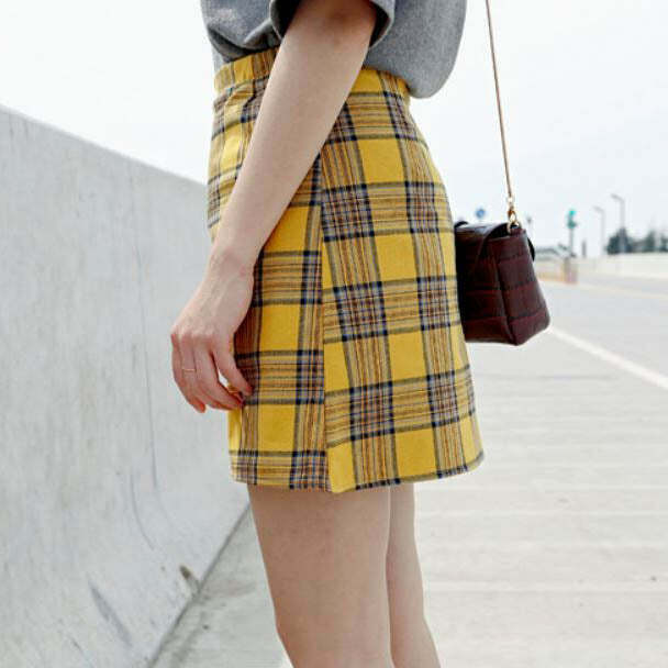 Y2K Plaid Check Mini Skirt - 90s Grunge, Retro Summer Outfit, Y2K Party &