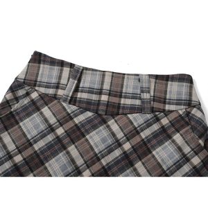 Y2K Plaid Harajuku Mini Skirt - 90s Grunge, Retro, Pastel Goth, Summer