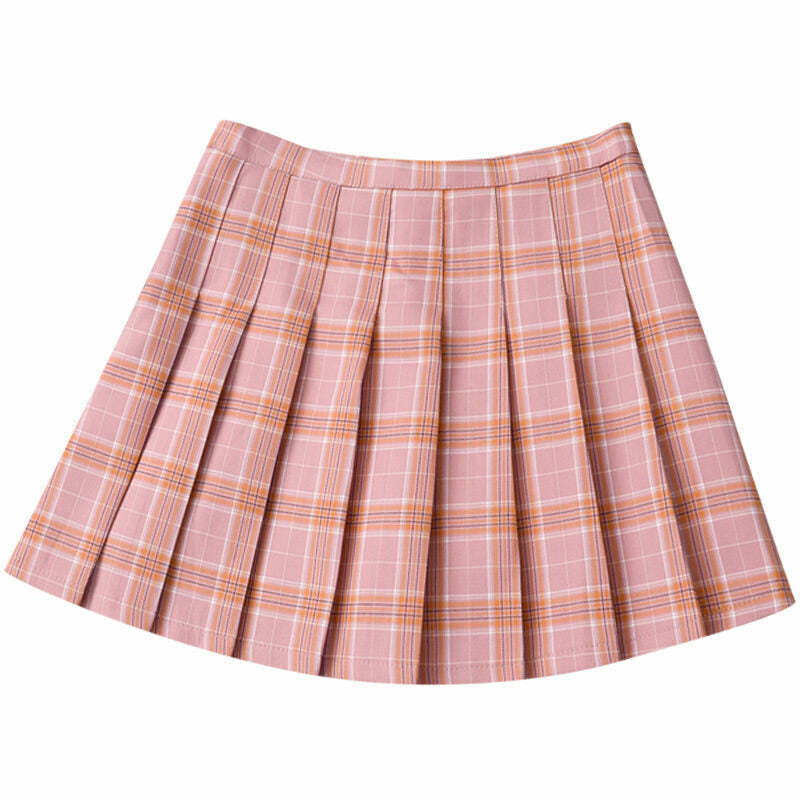 Y2K Plaid Mini Skirt - 90s Grunge, Retro Summer Outfit, Y2K Party & Club