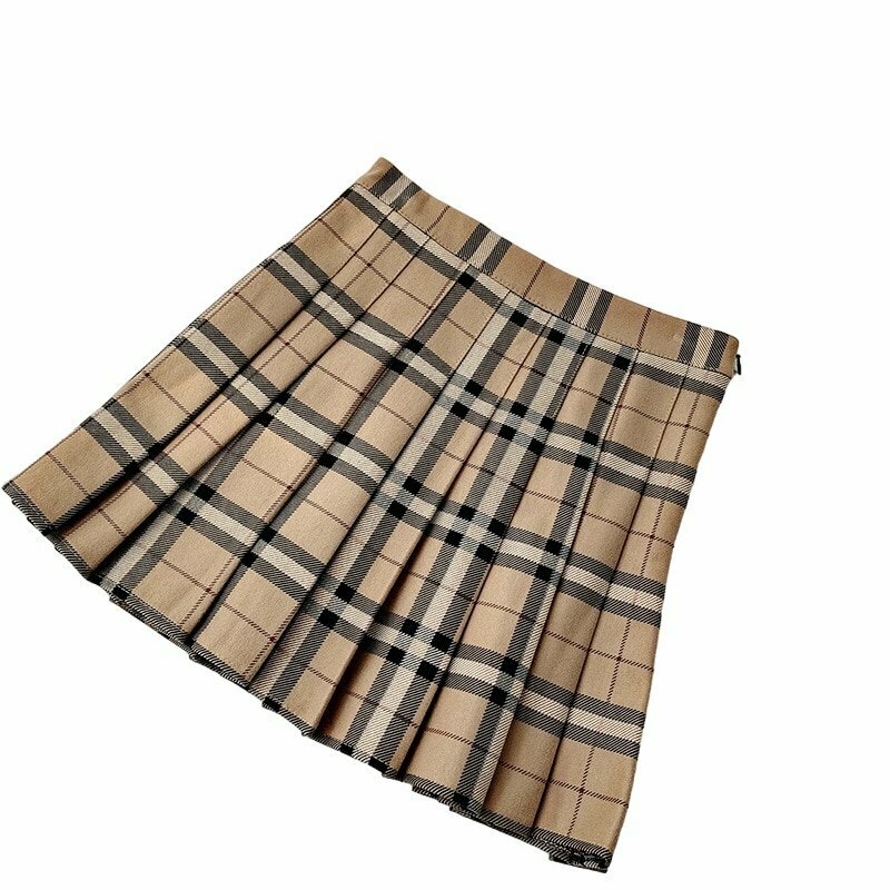 Y2K Plaid Pleated Mini Skirt - 90s Grunge, Retro Summer Outfit, Gothic Y2K