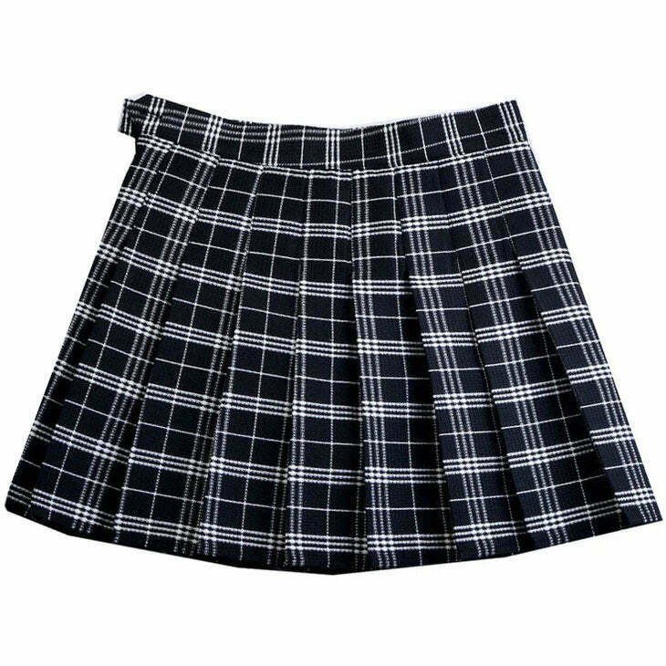 Y2K Plaid Skirt - 90s Grunge, Retro Summer Outfits, Pastel Goth, Y