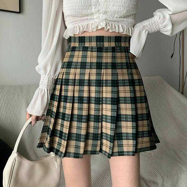 Y2K Plaid Skirt - Retro 90s Grunge, Summer Outfits, Club & Party Fashion