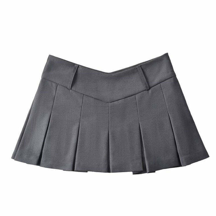 Y2K Pleated Micro Skirt - 90s Grunge, Retro, Pastel Goth, and Summer Y2