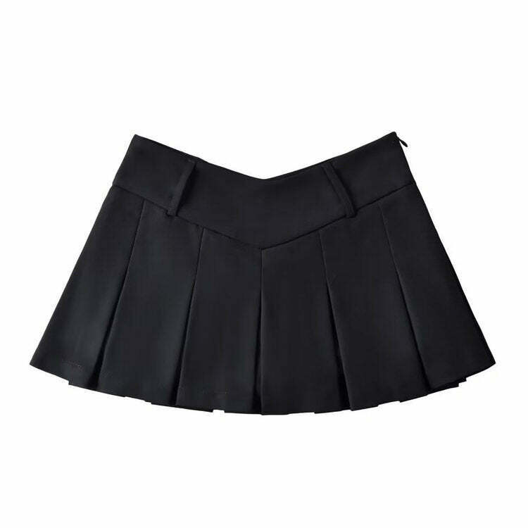 Y2K Pleated Micro Skirt - 90s Grunge, Retro, Pastel Goth, and Summer Y2