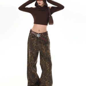 Y2K Retro High Waist Jeans - 90s Grunge, Summer Outfits, Y2K Party & Club Fashion