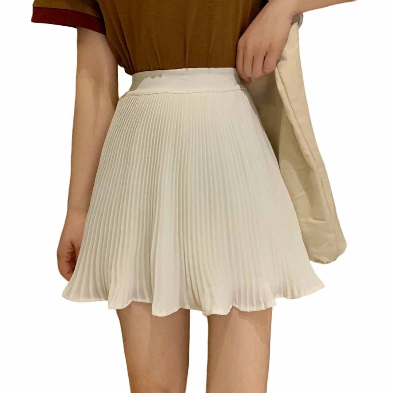 Y2K Retro High-Waist Pleated Skirt - 90s Grunge, Summer Outfits, Pastel