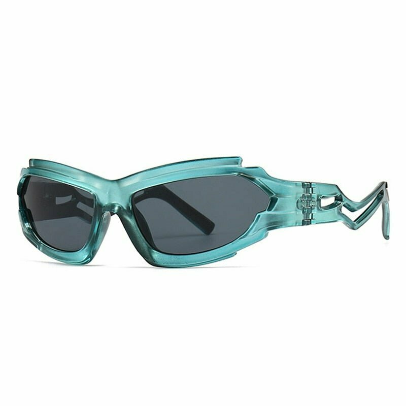 Y2K Retro Irregular Sunglasses - 90s Grunge, Pastel Goth, and Hip Hop Fashion Accessory