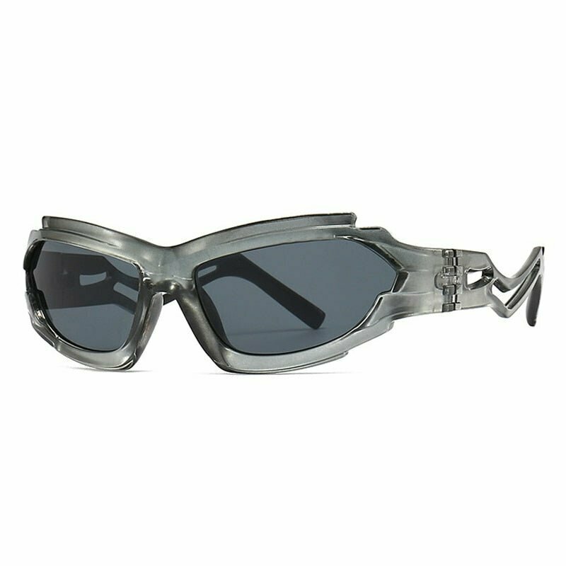 Y2K Retro Irregular Sunglasses - 90s Grunge, Pastel Goth, and Hip Hop Fashion Accessory