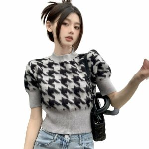 Y2K Retro Puff Sleeve Chic Top - 90s Grunge, Summer Outfits, Y2K Party & Club