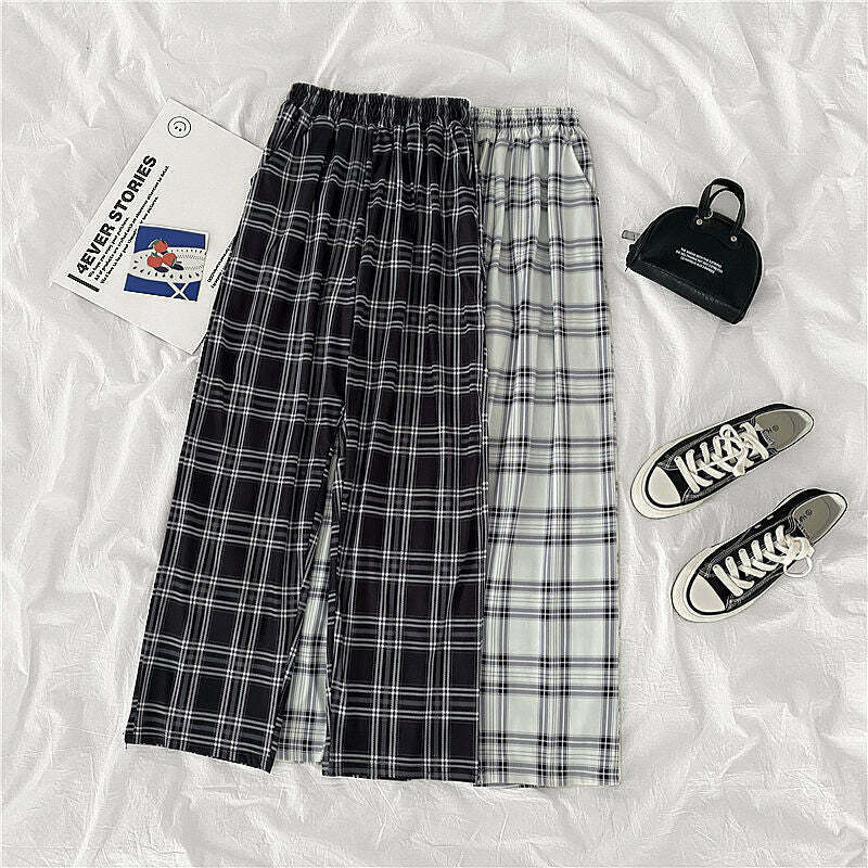 Y2K Skater Girl Casual Pants - 90s Grunge Summer Outfit, Retro Y2K Fashion, Hip Hop