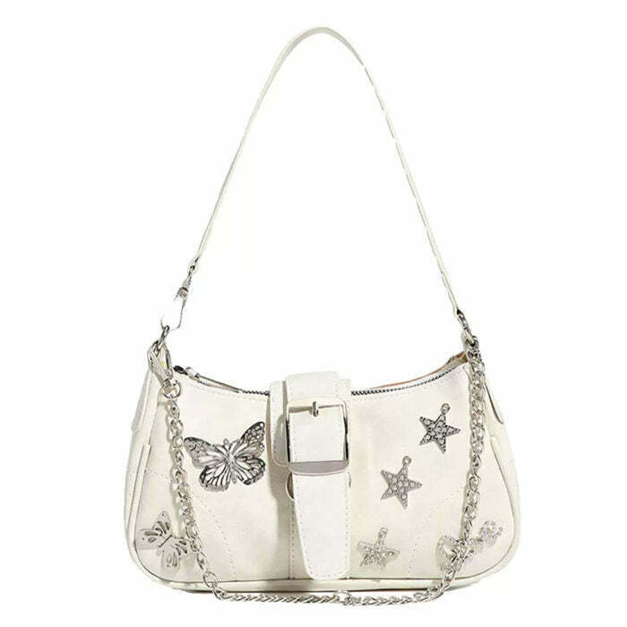 Y2K Star Butterfly Handbag - Retro 90s Grunge, Y2K Summer, Party & Club Outfits